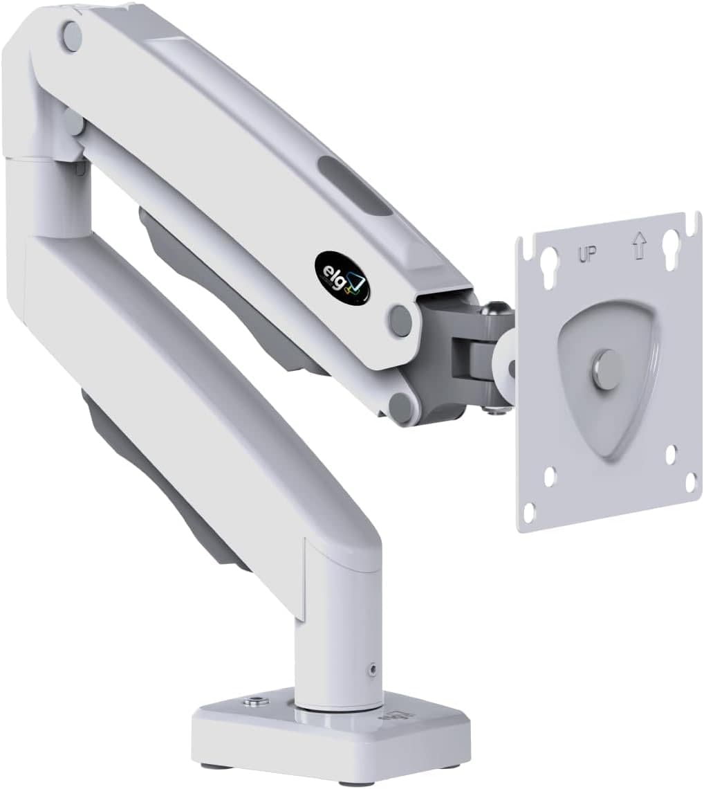 Suporte Articulado de Mesa ELG F80W – Pistão a Gás | Monitores 17" a 35"