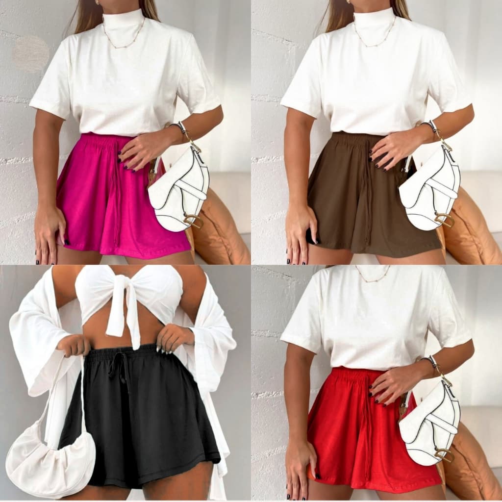 Shorts Godê Feminino Soltinho P ao G1 Verão