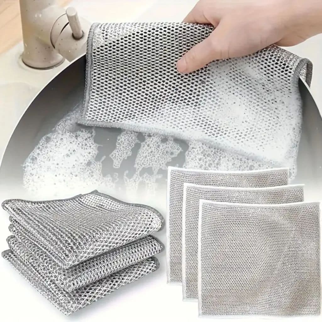 Kit 6/12/18/24 Panos De Limpeza  Premium Arear Panela Fogão Toalha Louça Tira Gordura Reutilizável