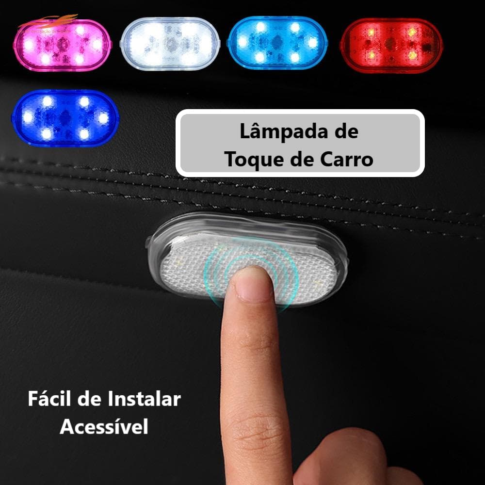 Lâmpada LED de Toque Dedo Adesivo Velcro 5 V De Carro/ Doméstico Carregável por USB Unicolor e multicolor