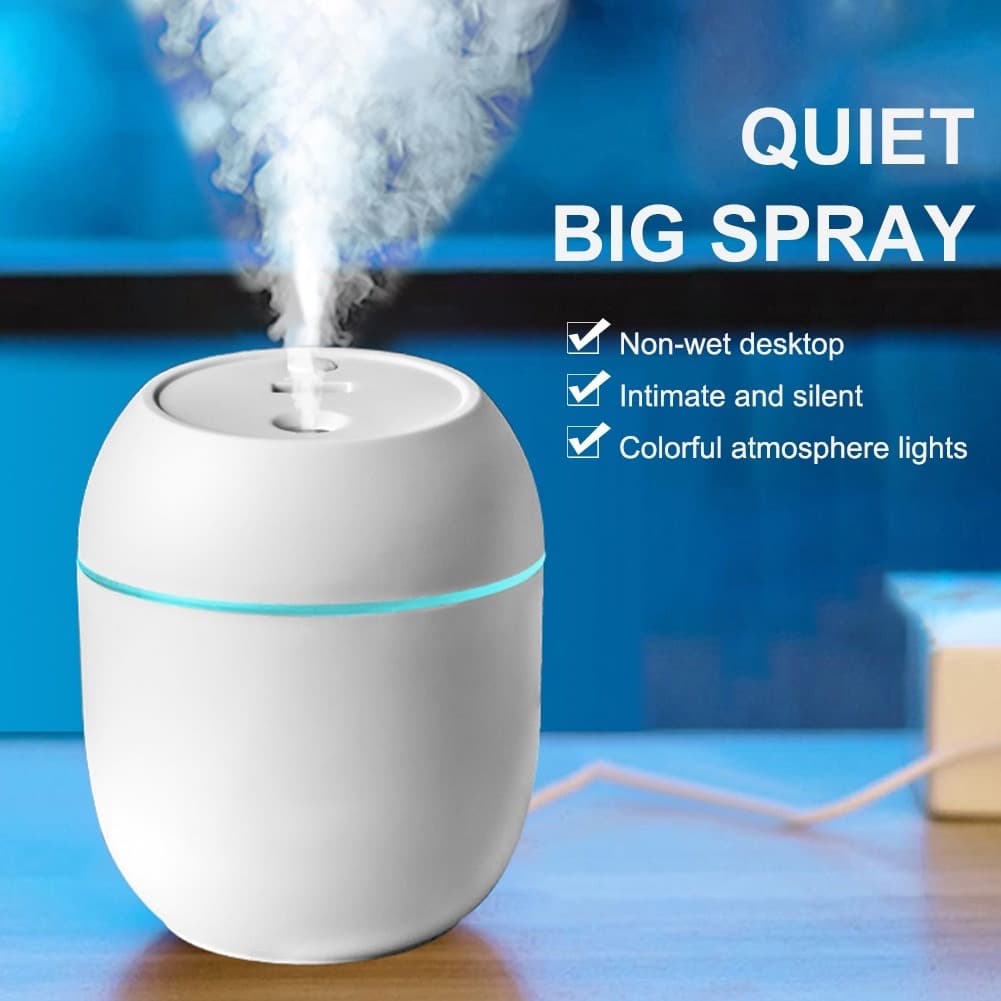 Umidificador De Ar Com Grande Capacidade Para Casa/Escritório Com Atmosfera Led Luz Noturna Lâmpada Casa Para Quarto