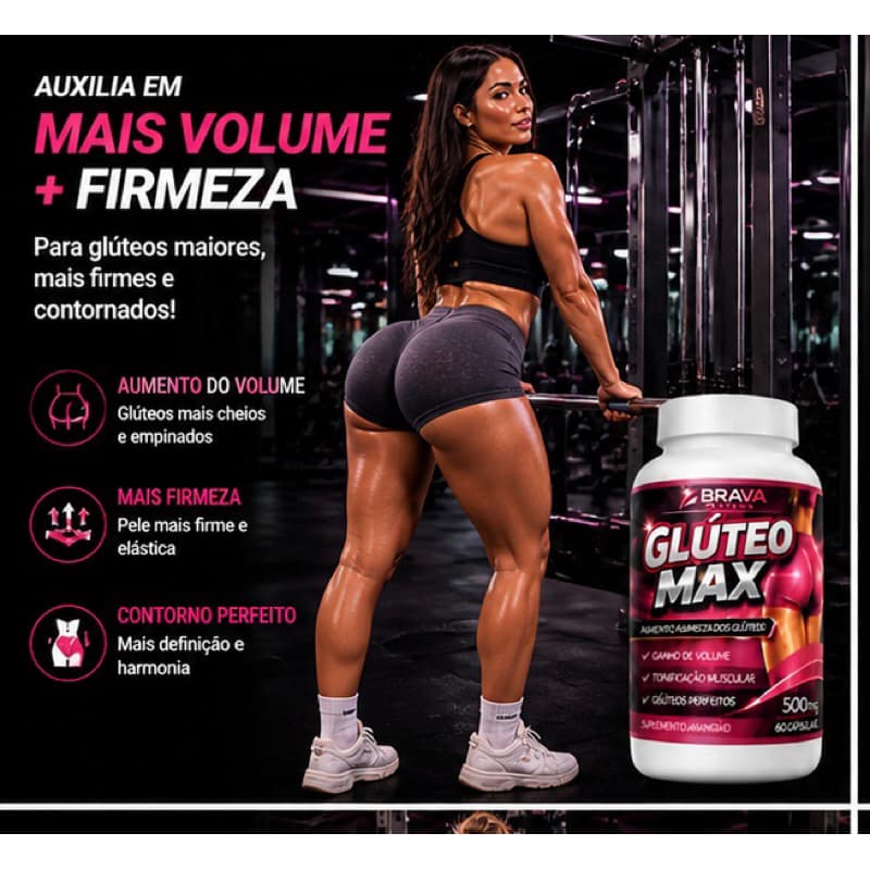Glúteo Max – Fórmula Avançada para Desempenho e Estética Muscular Envio Imediato !!