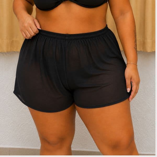 Shorts De Praia Plus Size Feminino Saída Shortinho De Academia Caminhada Confortável ENVIO IMEDIATO