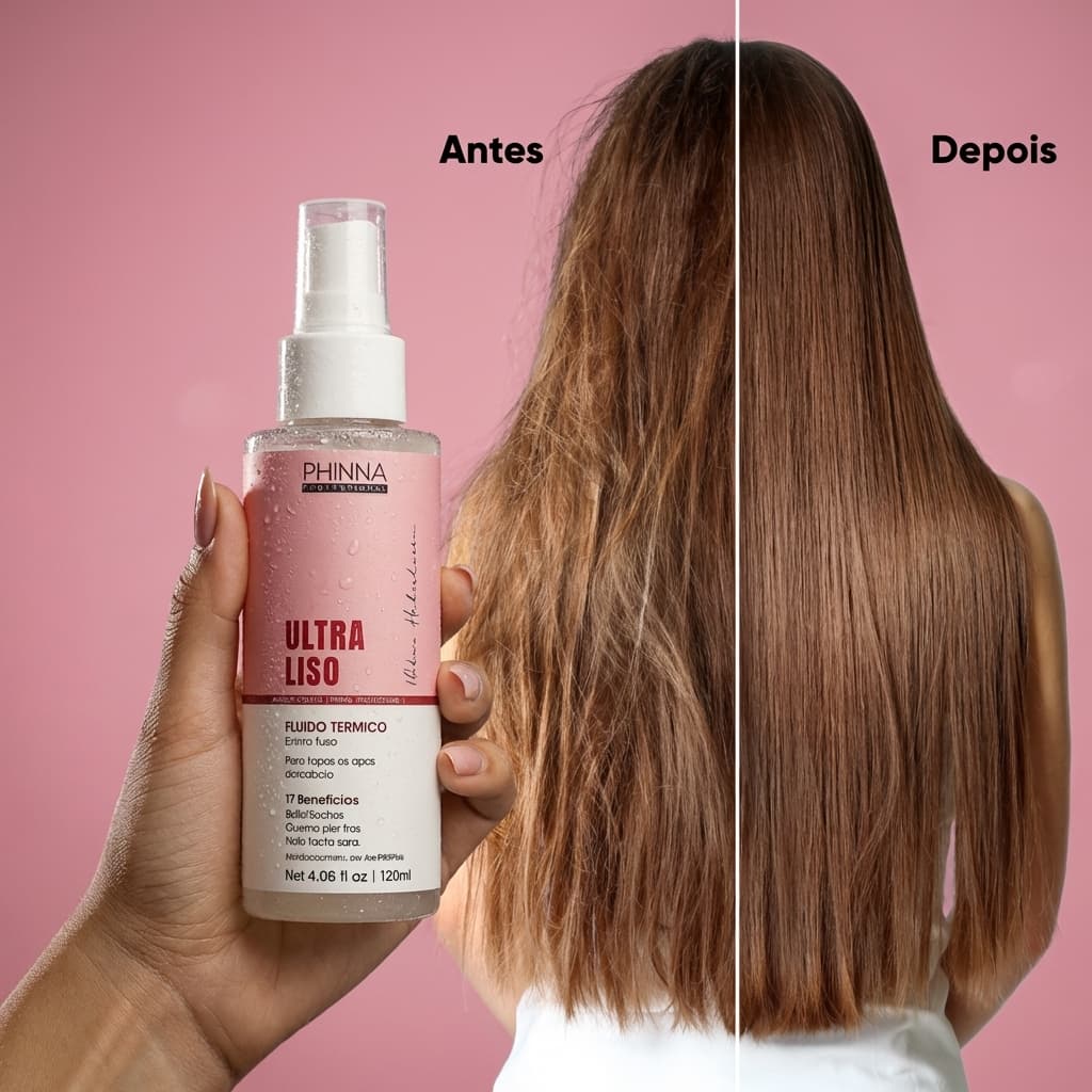 Protetor Térmico Ultra Liso Brilho e Antifrizz 120mL