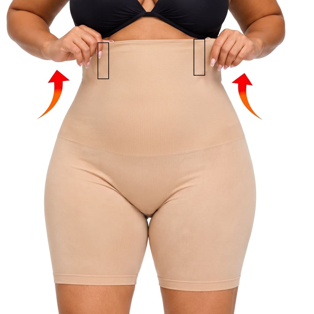 SHORT CINTA MODELADOR ORIGINAL 4 Barbatanas Alta Compressão Não Enrola Empina Bumbum Plus Size