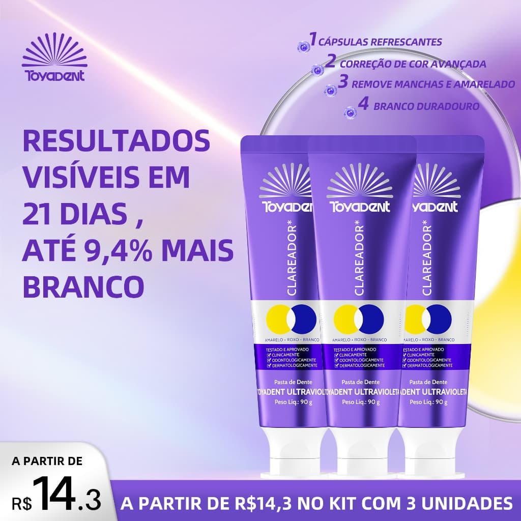 ToyaDent Pasta de Dente Dentes Sensíveis Proteção Gengiva 90g