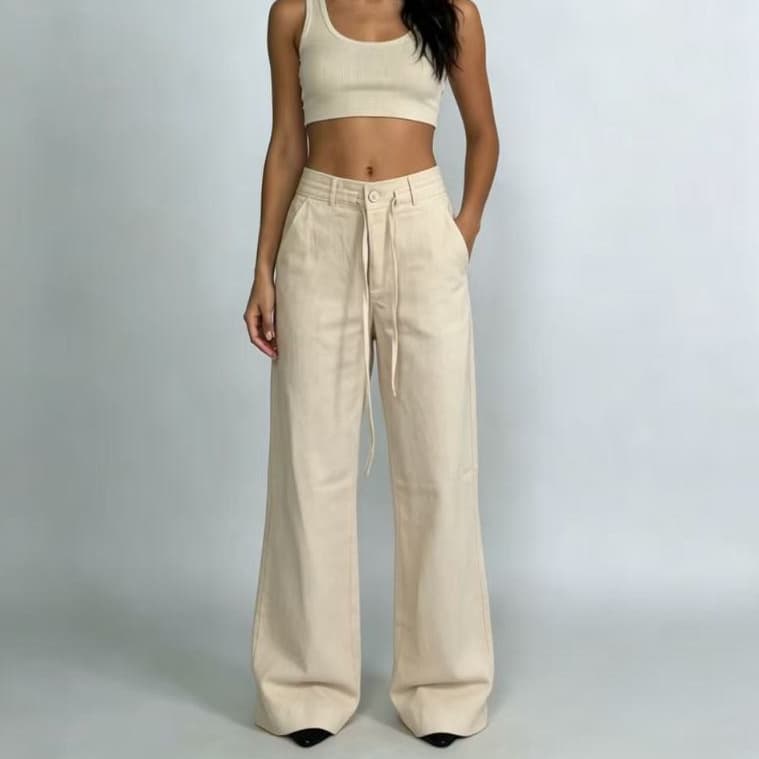 Calça Cintura média Versátil - Perfeita para Looks Casuais e Elegantes