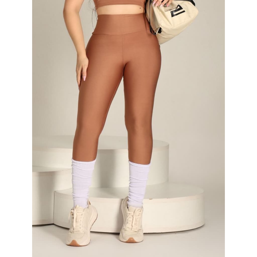 Calça Legging  de Cintura Alta para Academia Feminina Esportiva  Modeladora Cores Verão