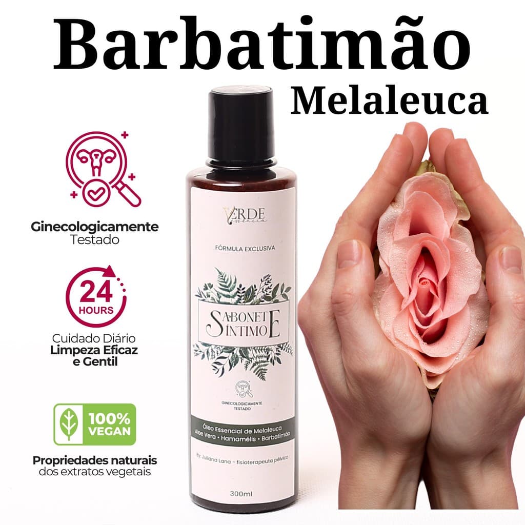 Sabonete Íntimo Eficaz Contra Candidíase De Repetição E Vaginose Barbatimão Melaleuca Aloe Vera