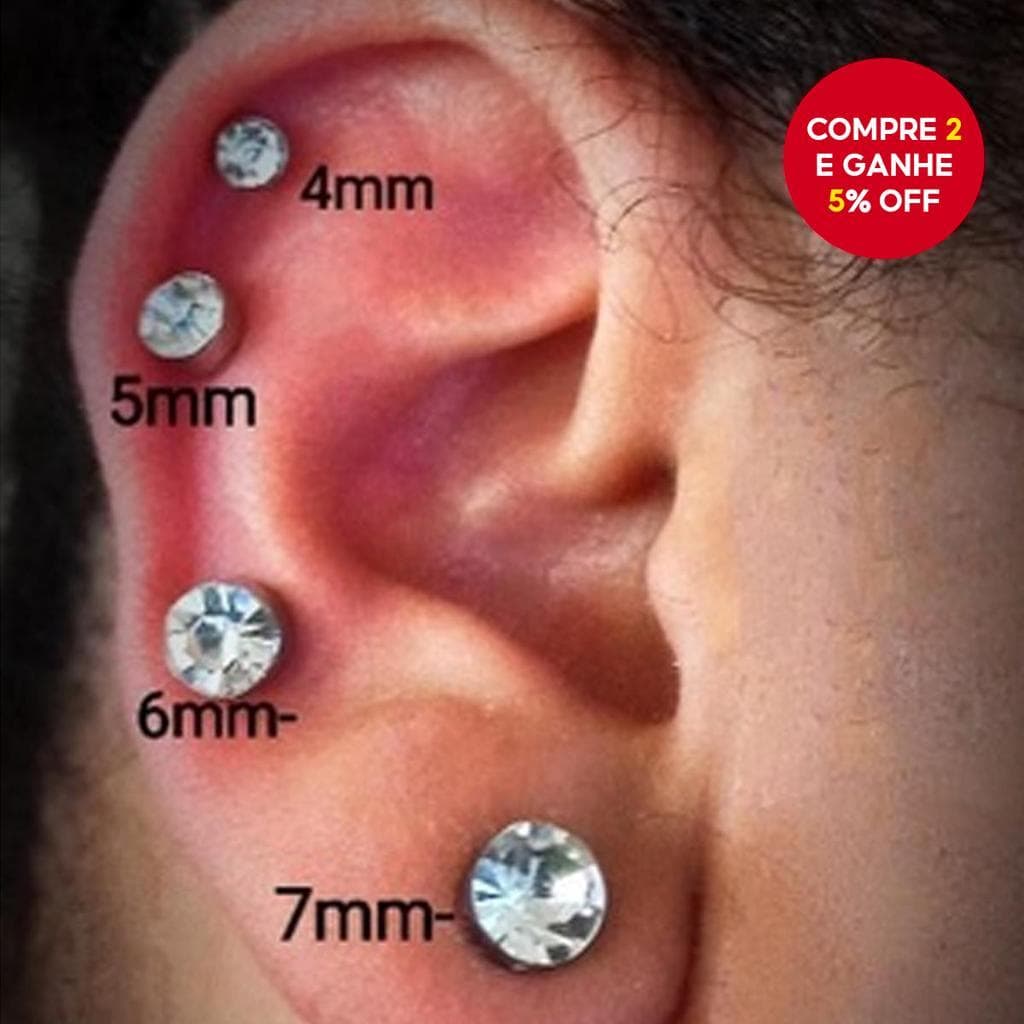 Brincos Magnéticos Brilhantes Clip-on, Sem Perfuração, para Homens e Mulheres.