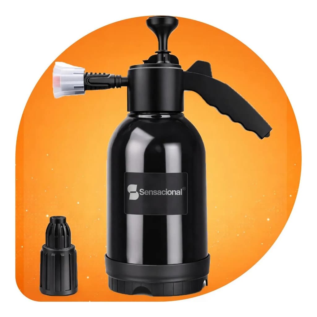 Pulverizador Manual 2L Snow Foam Espuma de Neve Alta Pressão Automotiva Limpeza Estética Sensacional