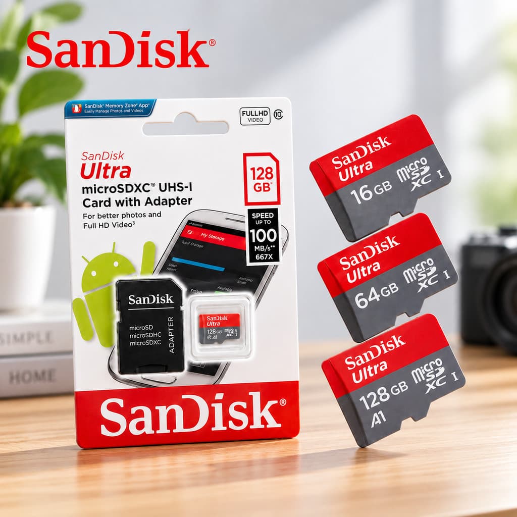 Cartão de Memória MicroSD Classe 10 A1 128GB 256GB 512GB para Celular Câmera Drone CFTV com Adaptador SD
