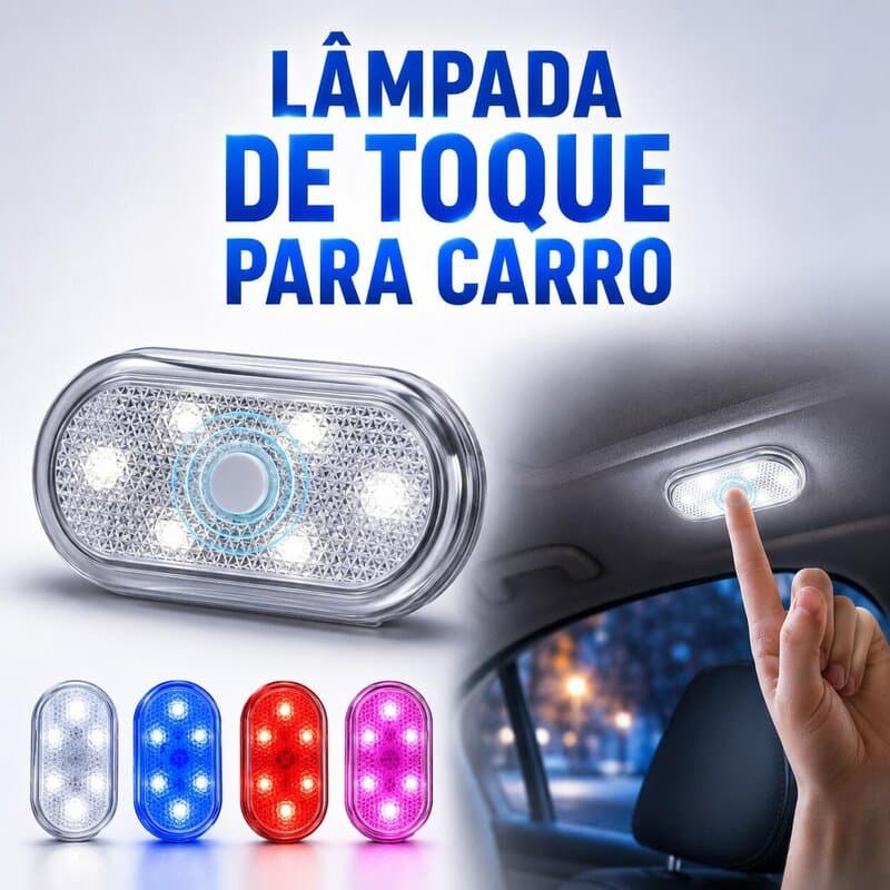 1 / 2 Pcs Lâmpada LED Toque Dedo Adesivo Velcro 5V Carro/ Carregável USB Unicolor multicolor Carpei