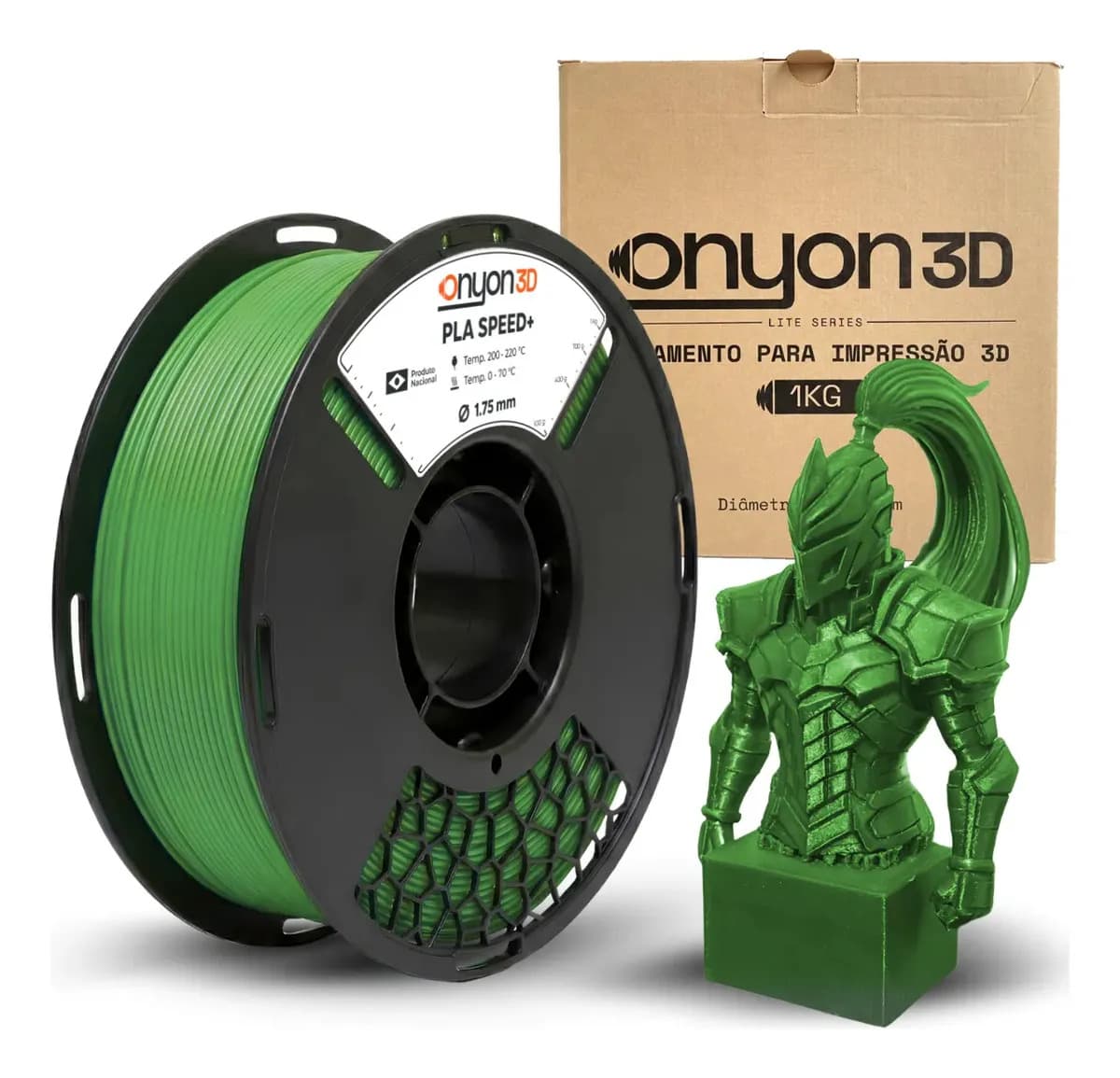 Filamento Pla Plus 1kg Impressão 3d Nacional - Cores Cor Verde