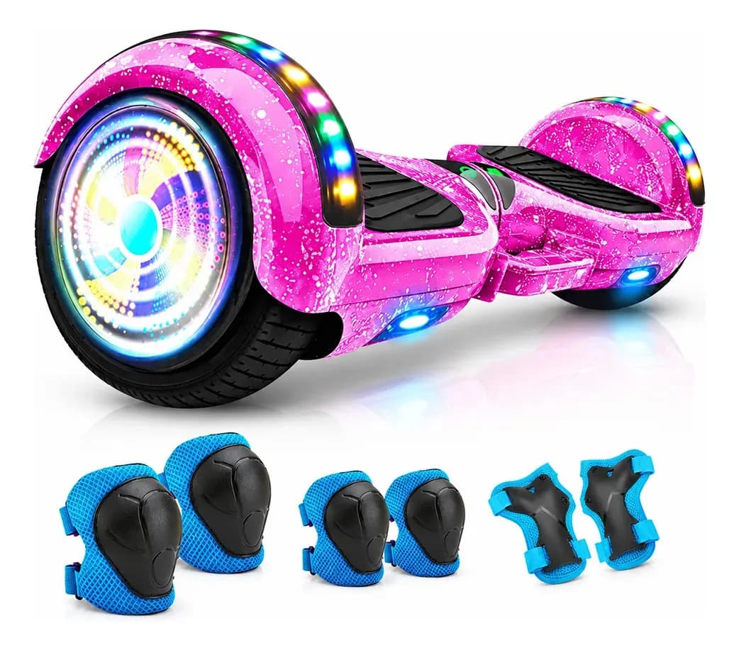 Hoverboard Com Música, Bluetooth E Rodas Iluminadas Cor Violeta