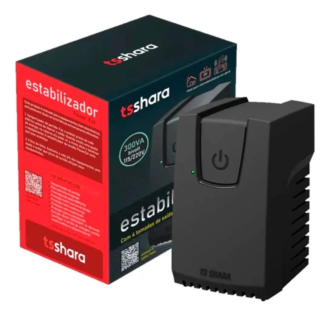 Estabilizador TS Shara PowerEst Bivolt 300VA - 9101