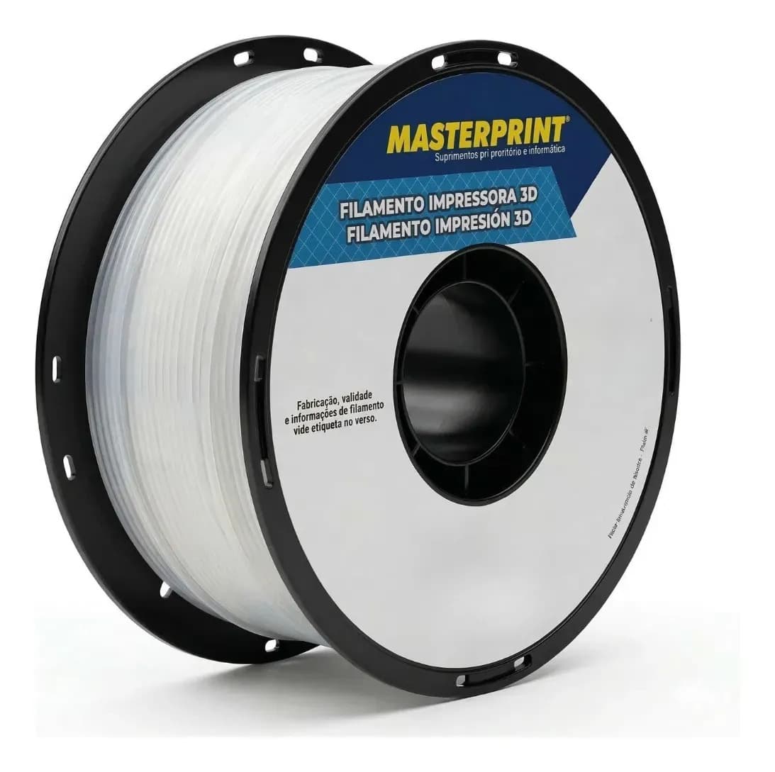 Filamento Impressora 3d Petg 1,75mm 1kg Branco Translucido