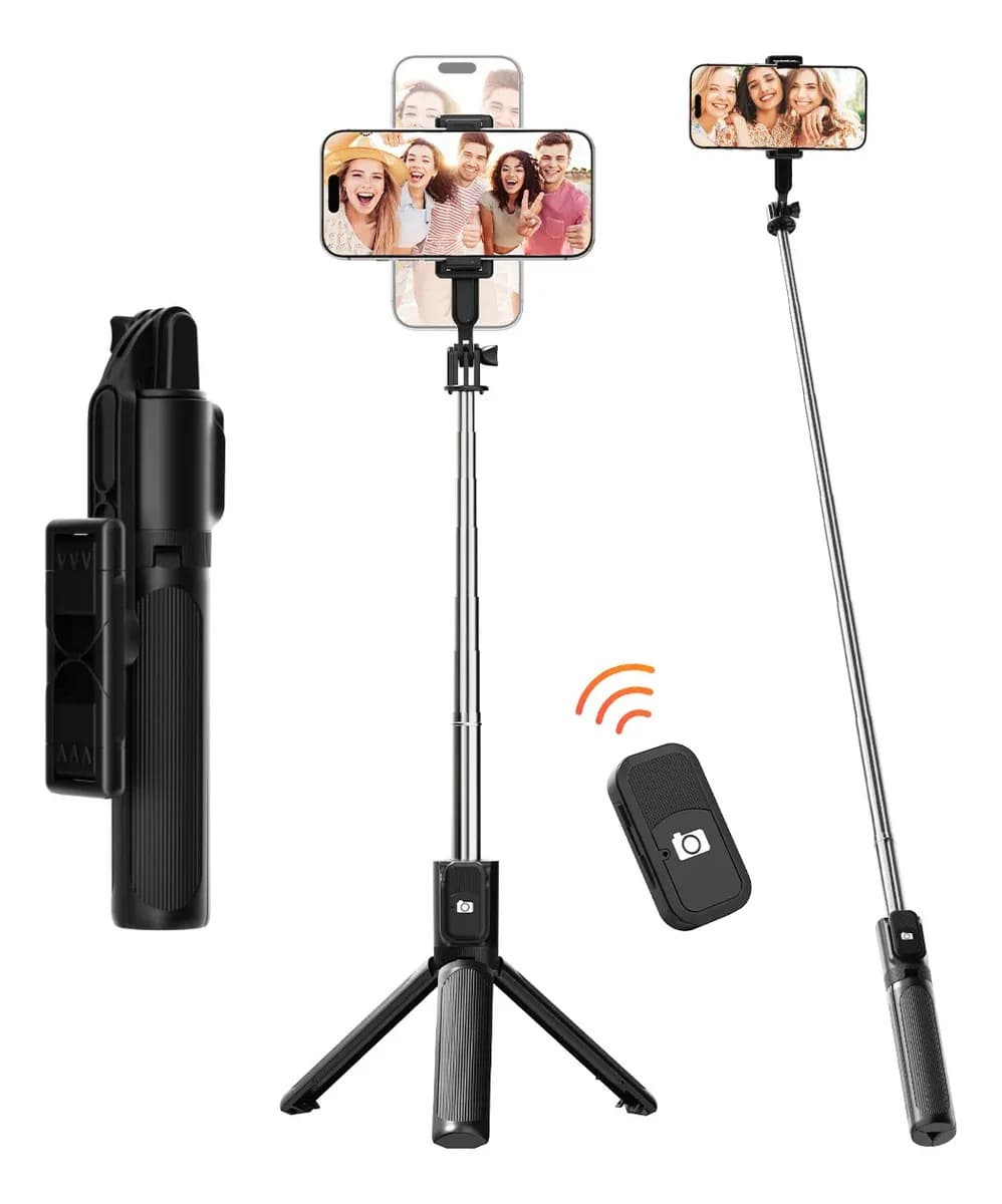 Tripé Flexível Inova para Celular com Controle Bluetooth e Rotação 360° Tripé Celular universal Estável 360° para Celular Vlog