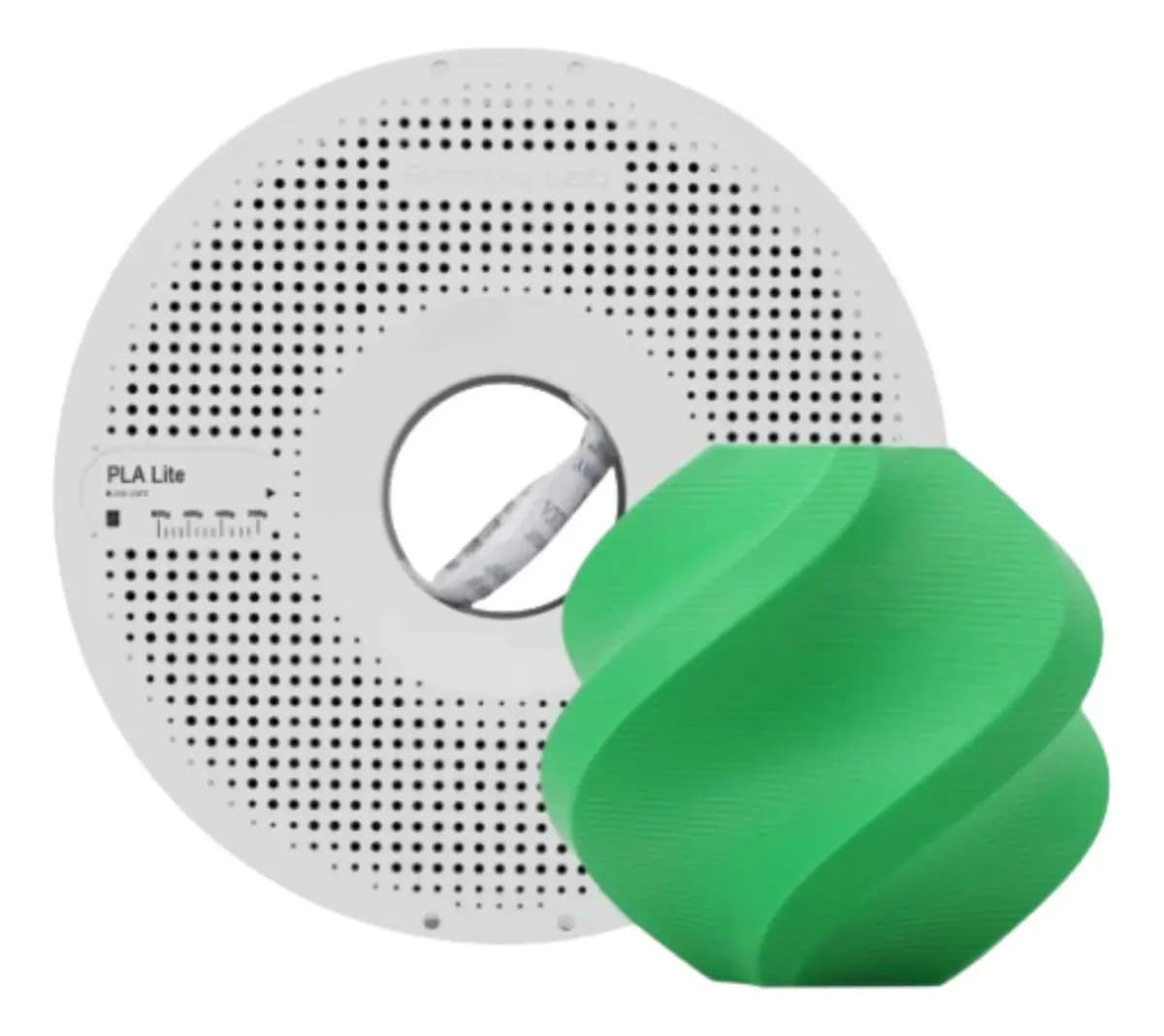 Filamento 3d Bambu Lab Pla Lite 1kg C/ Carretel Cores Cor Verde