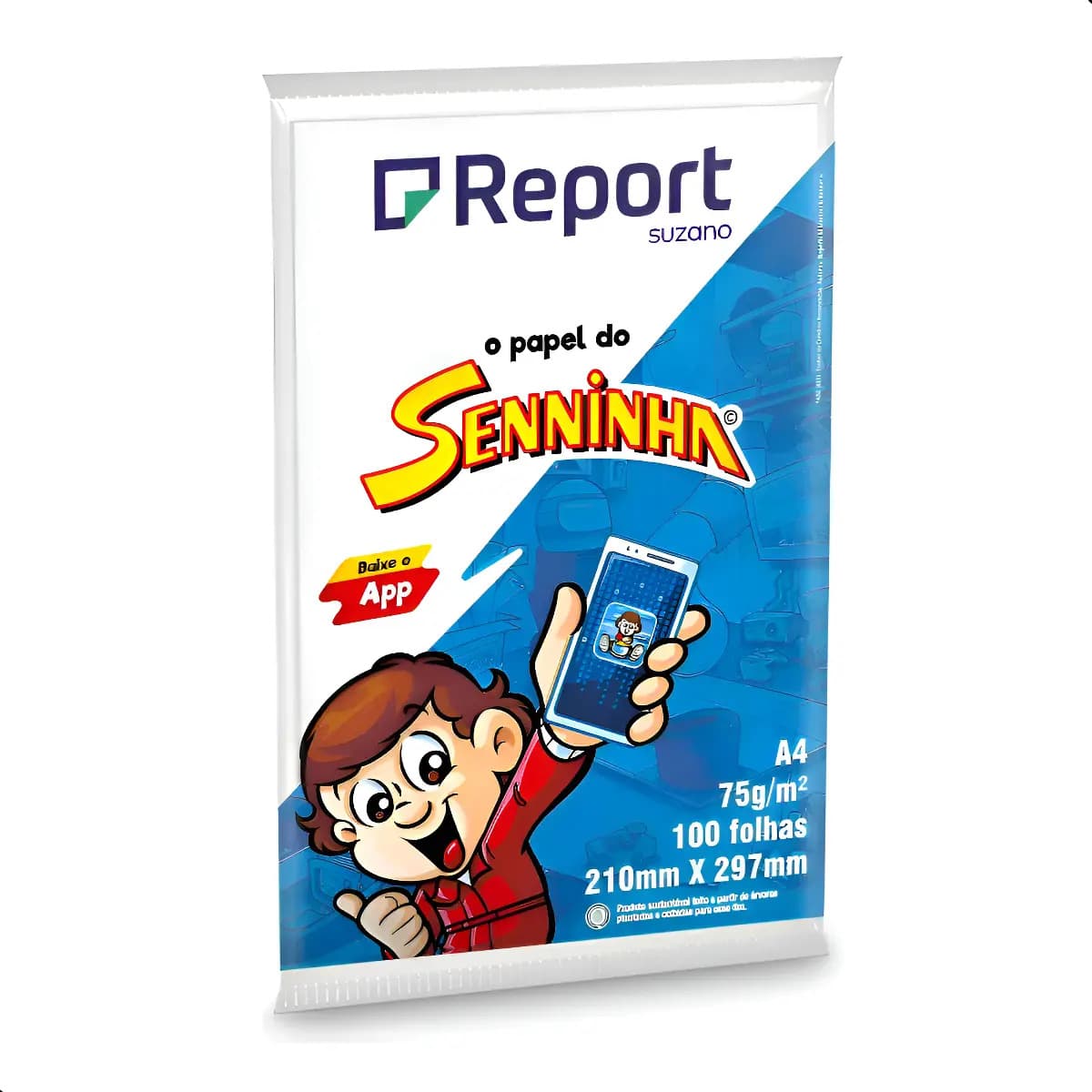 Papel Sulfite Seninha A4 75g Branco para Impressão