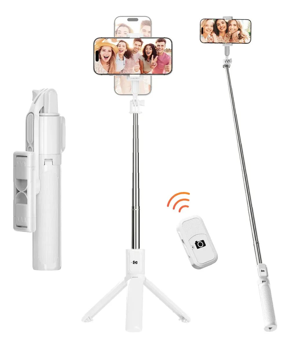 Tripé Para Celular e Câmera Inova com Controle Remoto Bluetooth e Rotação 360°