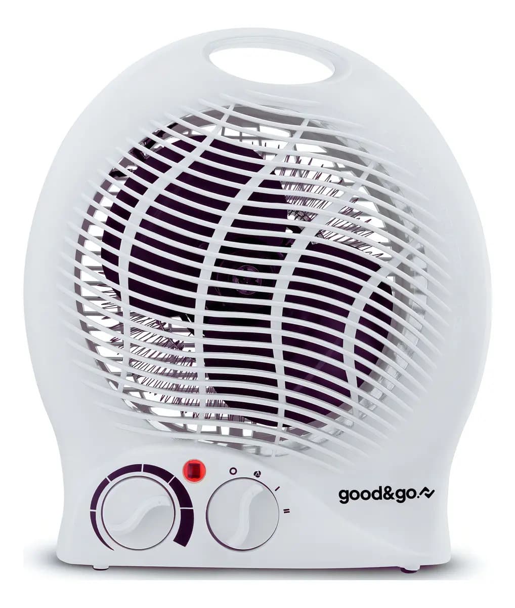 Aquecedor Caloventor Elétrico Good&Go GG-AQ01 2000W Portátil Com Termostato Branco