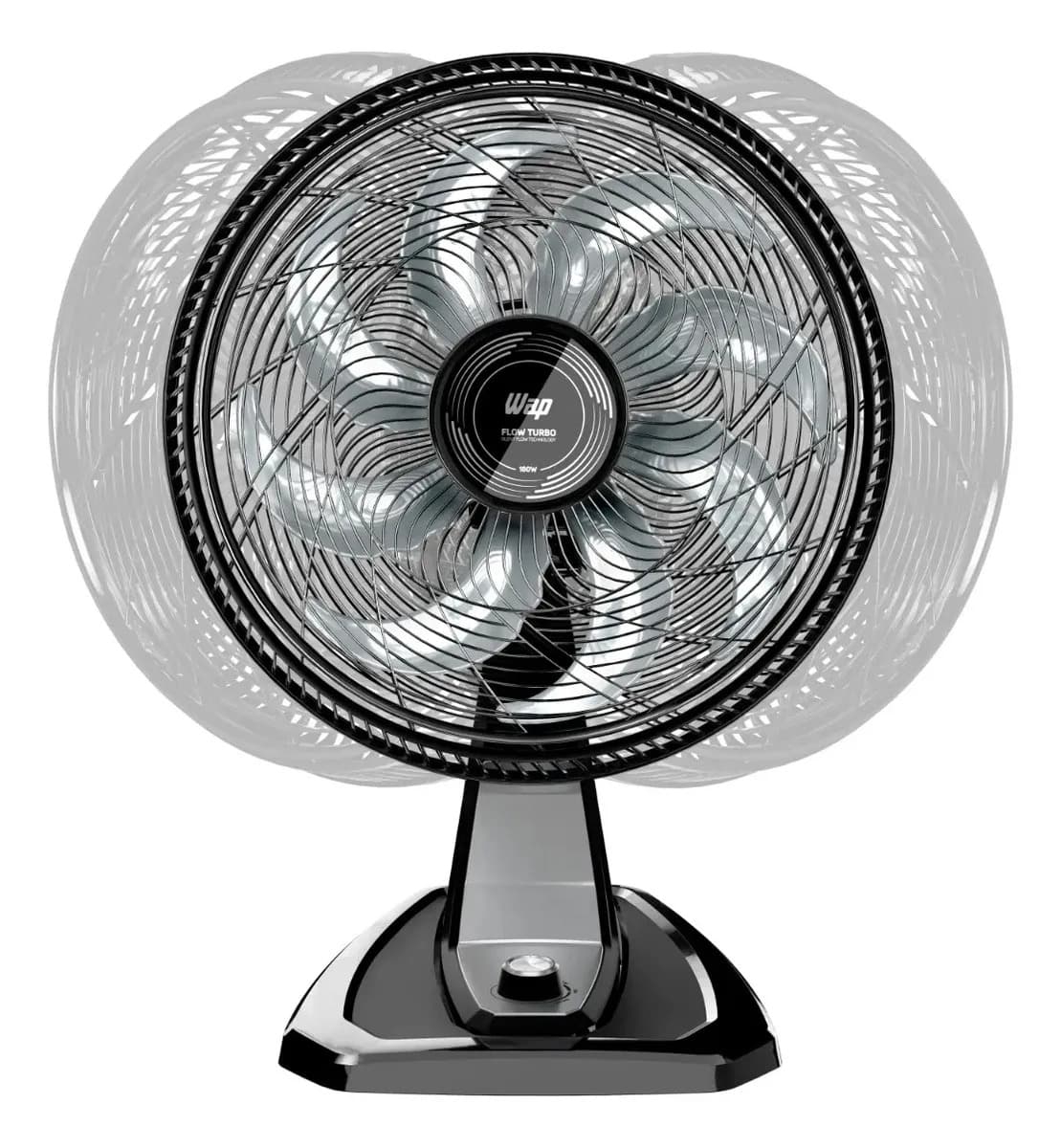 Wap Flow Turbo WV01PR 2 em 1 - 50 cm - 60 - Preto Cinza - Plástico - 8