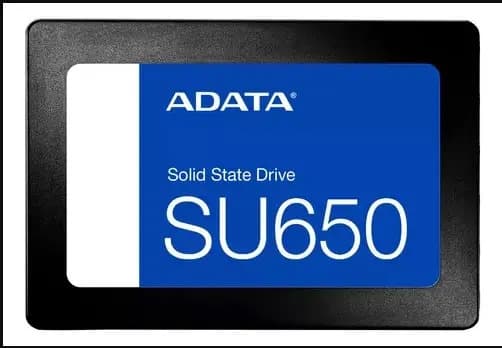 SSD240GB Adata 2.5 SU650 ASU650SS-240GT-R 240GB preto