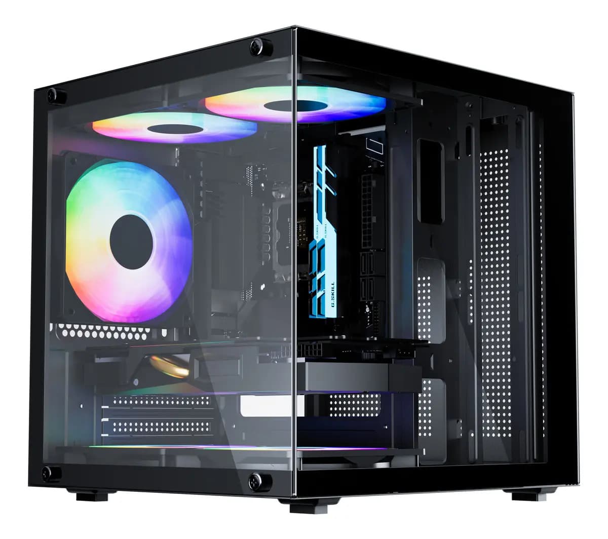 Gabinete Gamer Preto Bluecase com 5 Fans Bg-066 Life Pro