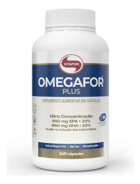 Suplemento Alimentar Omegafor Plus EPA e DHA 240 Cápsulas Vitafor