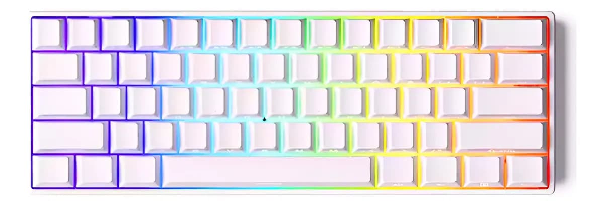 Teclado Magnético Akko Monsgeek 8000hz Fun60 Pro Branco Layout US rgb
