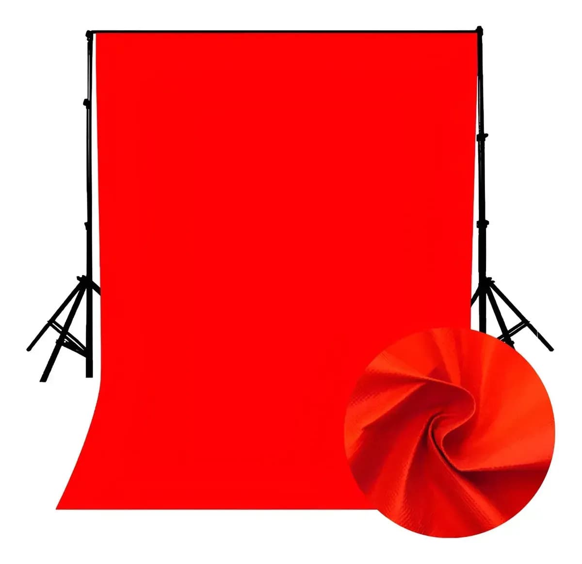 Tecido Chroma Key Fundo Fotografico 3,00 X 1,90 Metros Vermelho
