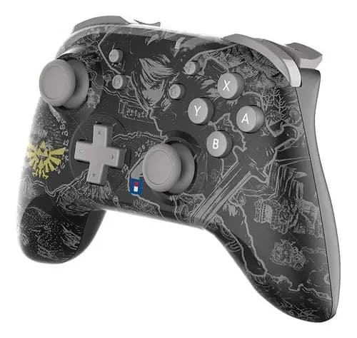 Controlador Sem Fio Zelda Para Nintendo Switch Hori Pad Grey