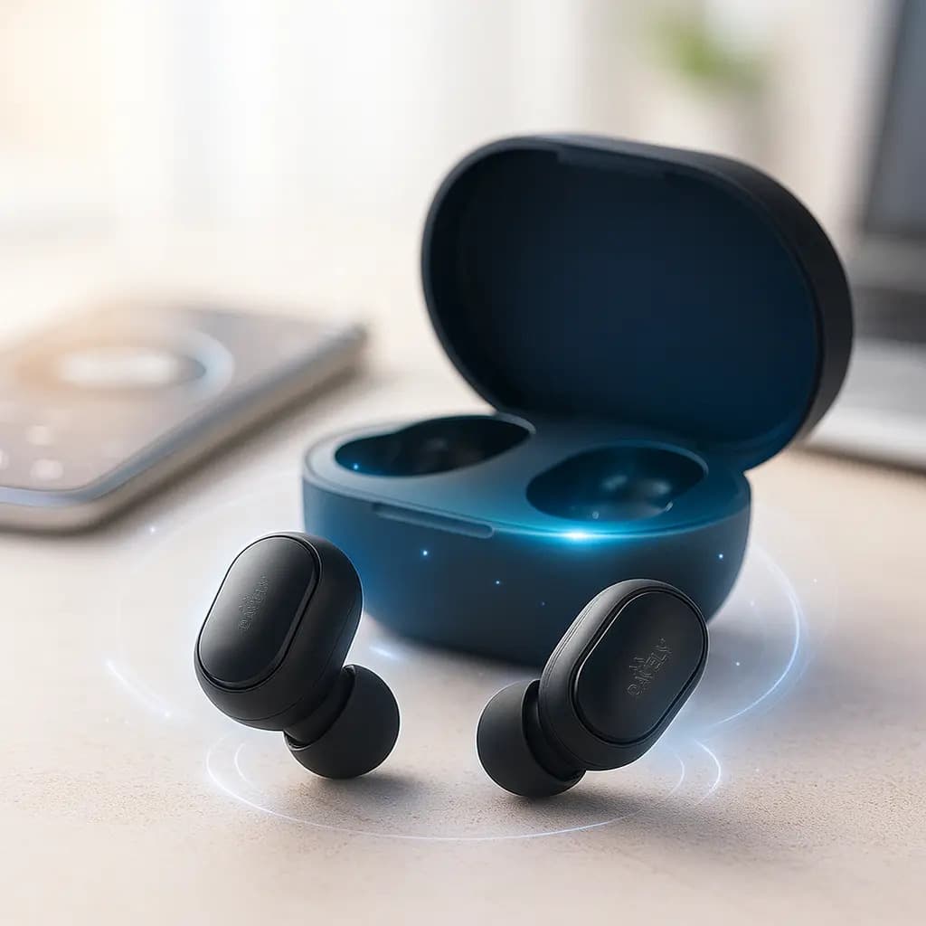 Fone de Ouvido Davely D981 TWS Sem Fio Bluetooth 5.0 In-Ear Preto com Estojo de Carregamento para Android e iPhone