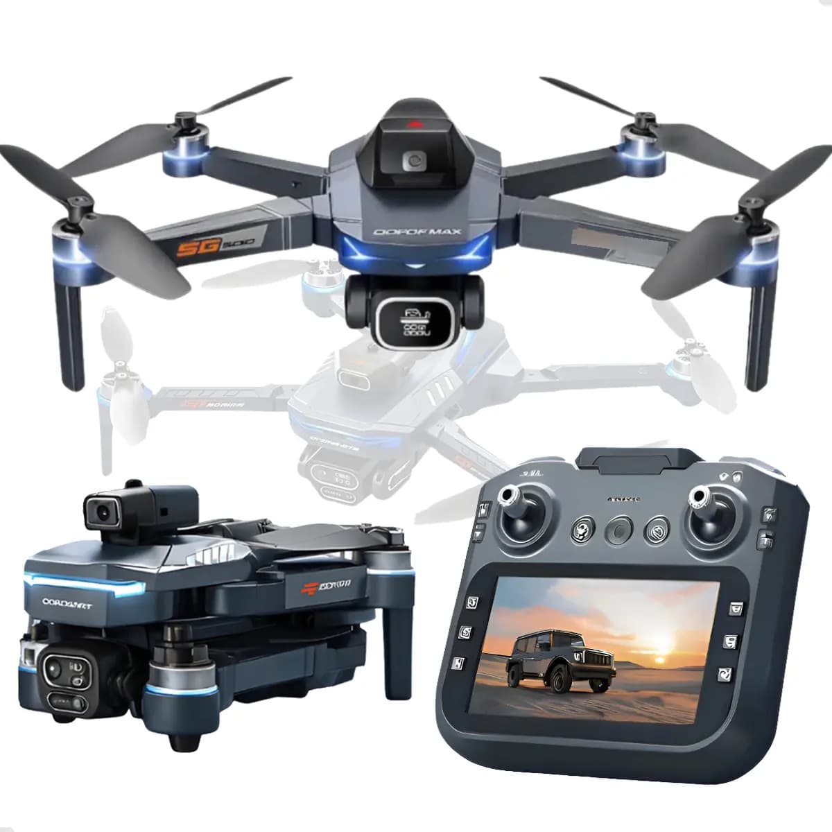 Drone Gt8 Profissional 4k Tela No Controle 2 Baterias E Bag