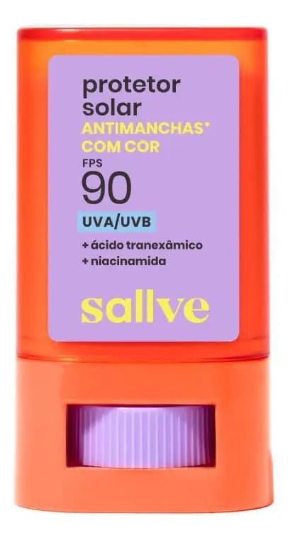 Protetor Solar Bastão com Cor 8 Antimanchas FPS 90 Sallve