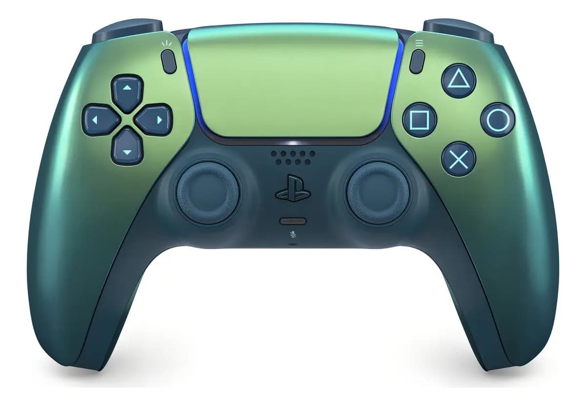 Controle sem fio DualSense Chroma Teal PS5 Sony CFI-ZCT1W cor verde