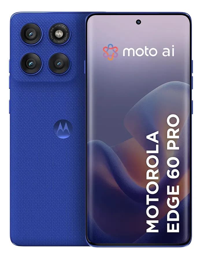 Smartphone Motorola Edge 60 Pro 5g - 256gb 24gb (12gb Ram+12gb Ram Boost), Tela Quad-curve Moto Ai 50mp Sony Camera Ultrarresistencia Militar Ip68 + Ip69 - Azul