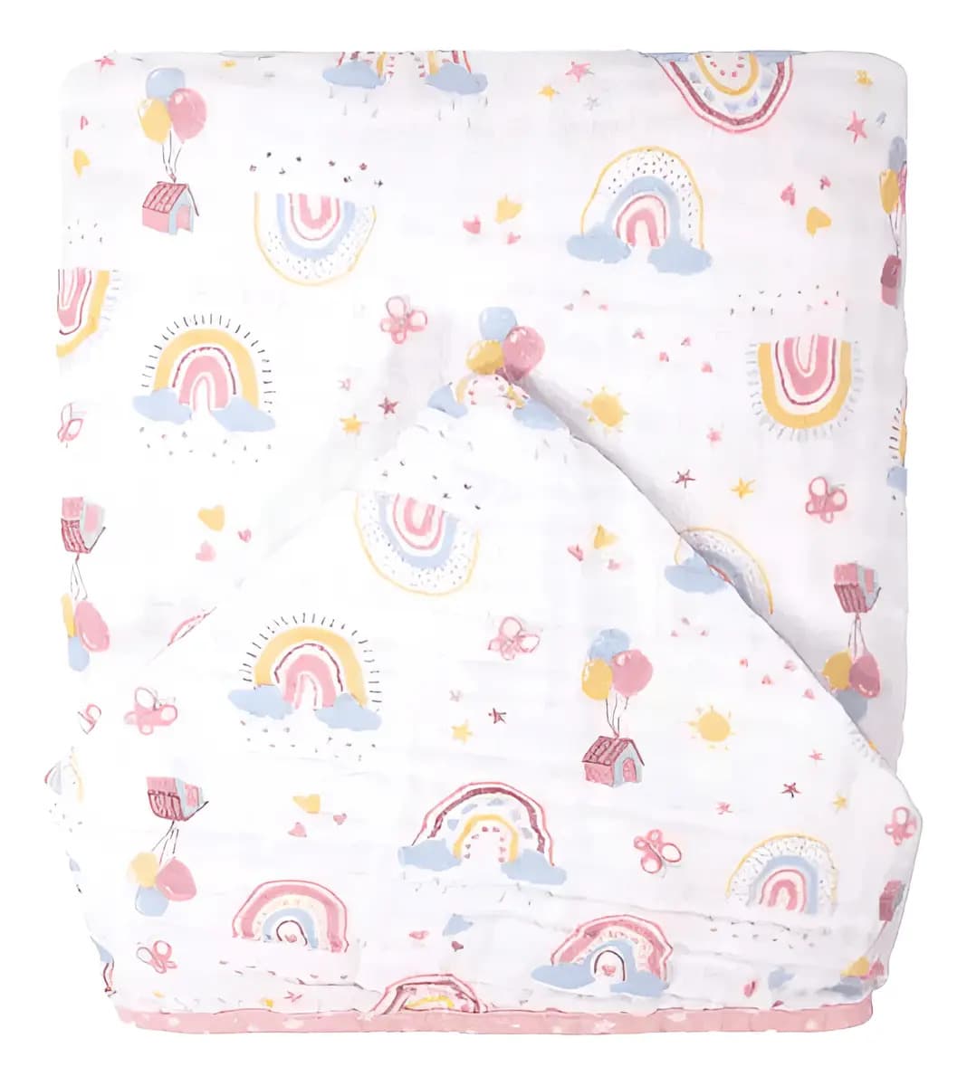 Toalha Soft C/capuz Bublim 100% Algodão 70cm X 70cm Estampas Cor Branco