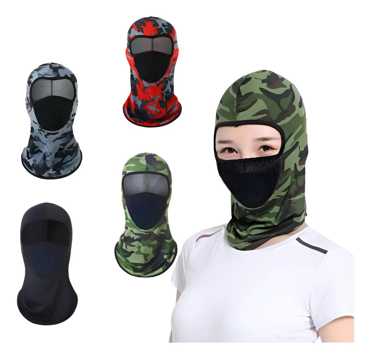 Kit 2 Balaclava Touca Ninja Motoqueiro Térmica Proteção Cor Sortida Desenho Sortidas Tamanho Único
