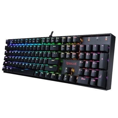 Teclado Mecânico Gamer Redragon Mitra, RGB, Switch Outemu Brown, ABNT2, Preto - K551RGB-1 (PT-BROWN)