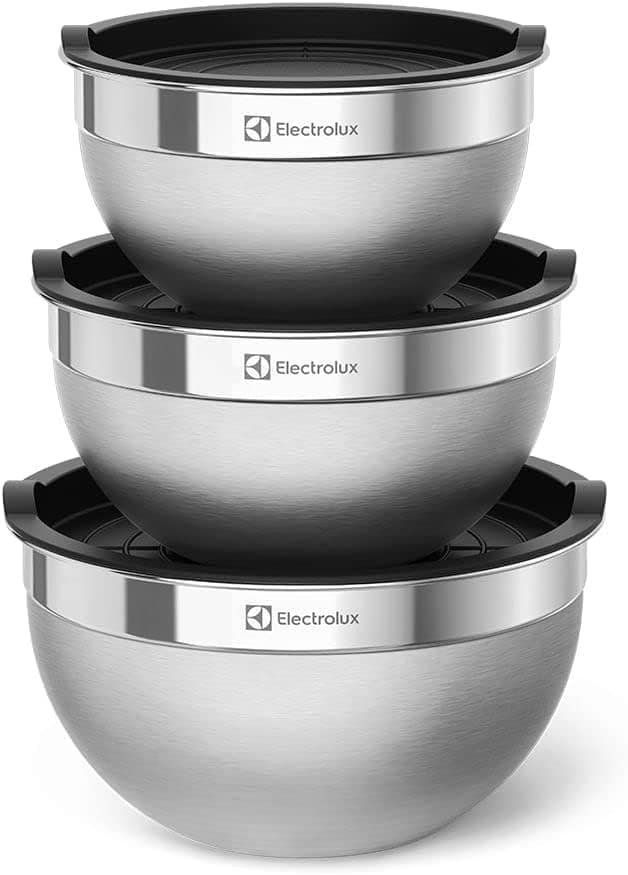 Conjunto de Bowls Tigelas de Inox com Tampa Plástica Electrolux | Amazon.com.br