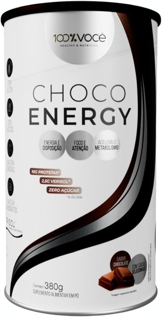 Choco Energy Superfood Sabor Chocolate 380g 100% Você : Amazon.com.br: Saúde e Bem-Estar
