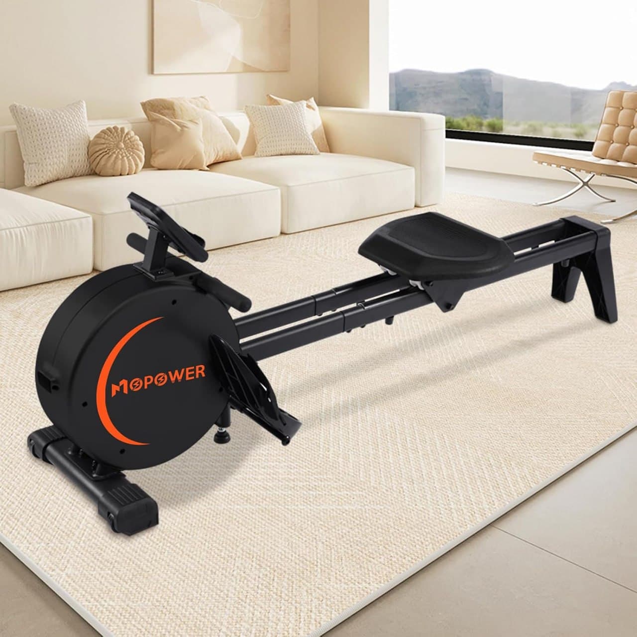 Remo Doméstico Magnético Fernweh – Capacidade 120kg | 8 Níveis | Trilho de Alumínio | Suporte para iPad