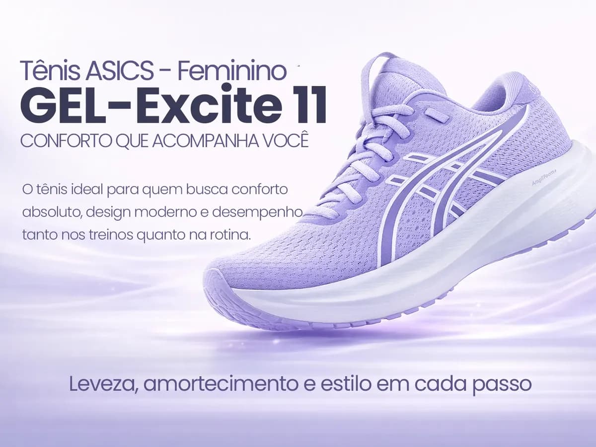 Tênis Asics Gel Excite 11 Feminino Corrida Original Treino