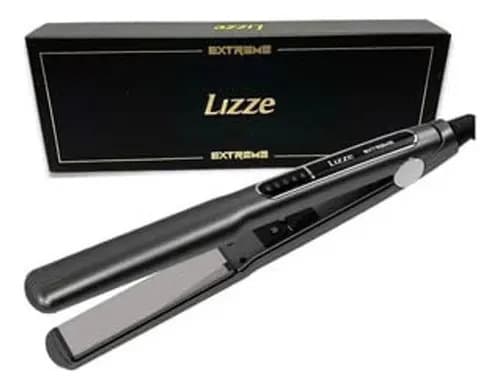 Prancha de Cabelo Lizze Extreme Profissional Cinza para Alisamento Rápido