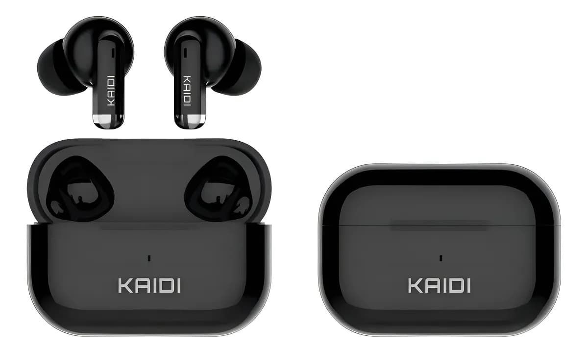 Fone Bluetooth 5.4 Sem Fio Tws Kaidi Kd780 Graves Potentes Preto