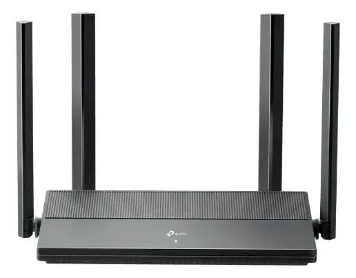 TP-Link EX1500 Roteador Wi-Fi 6 AX1500 Dual Band, 4 portas gigabit, cobertura até 140 m2, 60 dispositivos, configuração em 3 etapas, EasyMesh, baixa latência