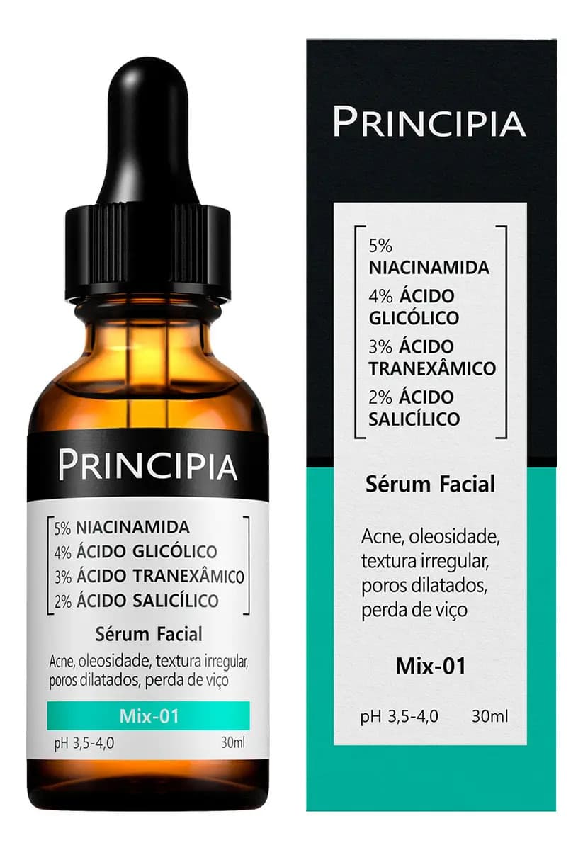 Sérum Facial Principia Mix-01 Uso Noturno Para Todos os Tipos de Pele