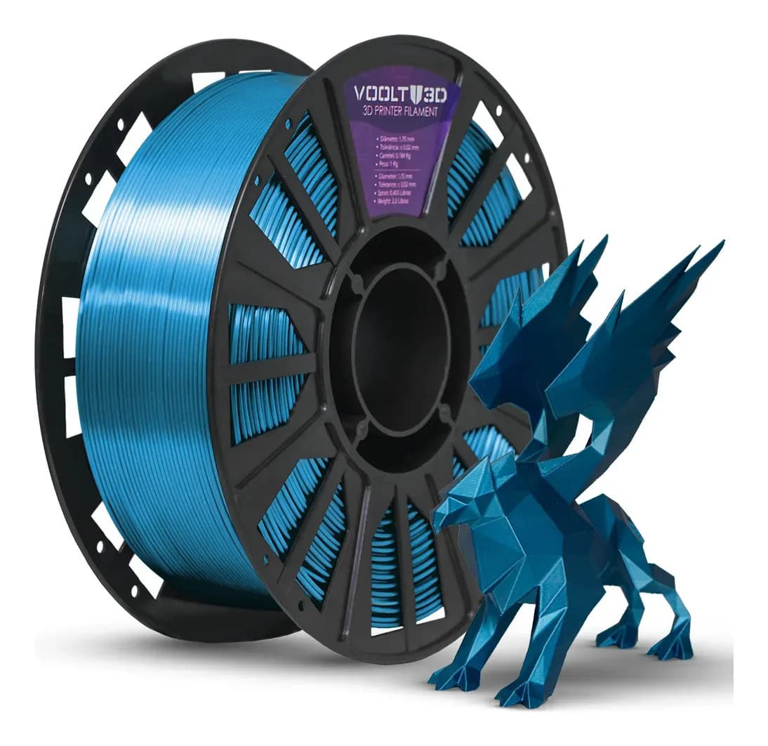 Filamento Pla Azul Metalizado Vsilk 1kg